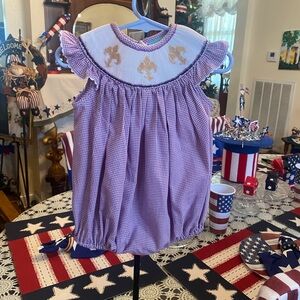 Jadi Lane Smocked Infant Girls Romper size 6 months